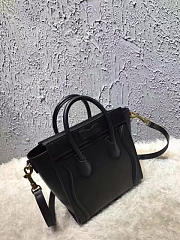 Celine NANO LUGGAGE SHOULDER BAG IN RED SMOOTH CALFSKIN 1008 20cm  - 6