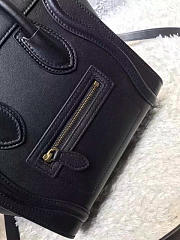 Celine NANO LUGGAGE SHOULDER BAG IN RED SMOOTH CALFSKIN 1008 20cm  - 5