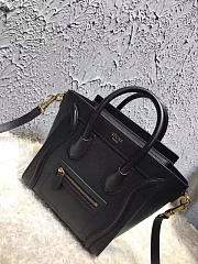 Celine NANO LUGGAGE SHOULDER BAG IN RED SMOOTH CALFSKIN 1008 20cm  - 2