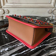 Fendi Kani FF Logo Brown Leather 2010 19cm - 2