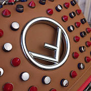 Fendi Kani FF Logo Brown Leather 2010 19cm - 4