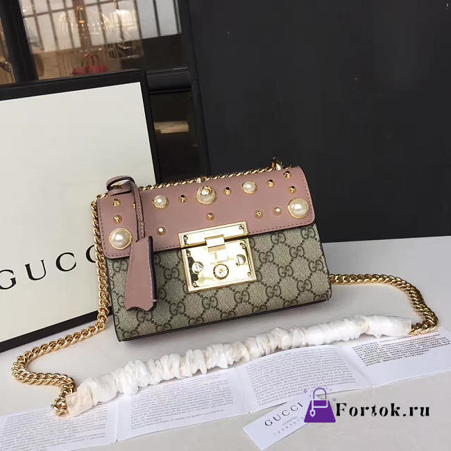 Gucci GG Leather Padlock studded - 1