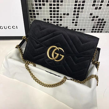 Gucci GG Leather WOC Black 2560 20cm