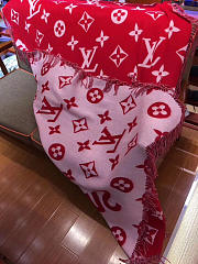 Louis Vuitton Supreme Scarf RED 3089 - 4
