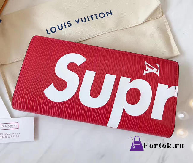 Louis Vuitton SUPREME Wallet RED 3179 - 1