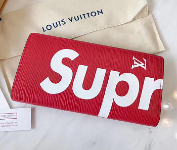 Louis Vuitton SUPREME Wallet RED 3179