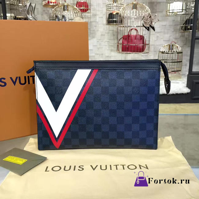 Louis Vuitton POCHETTE VOYAGE MM Damier 27cm  - 1