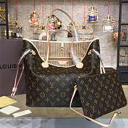 LOUIS VUITTON NEVERFULL MM Monogram Beige 3294 32cm  - 1