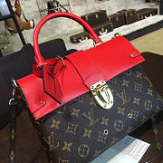 Louis Vuitton Monogram One Handle Flap Bag MM RED 3296 - 6