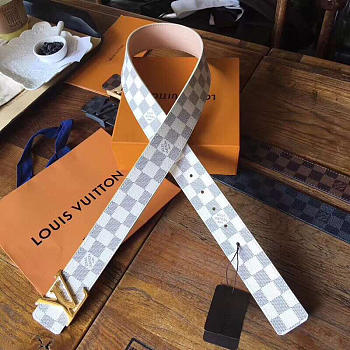 Louis Vuitton Belt Damier Azur Canvas 