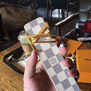Louis Vuitton Belt Damier Azur Canvas  - 3