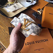 Louis Vuitton Belt Damier Azur Canvas  - 6