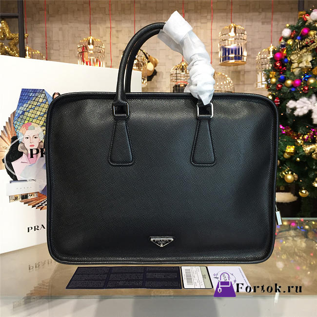 Prada Leather Briefcase 4215 37.5cm - 1