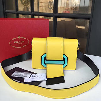 PRADA Plex Ribbon Bag Bright Yellow 4267