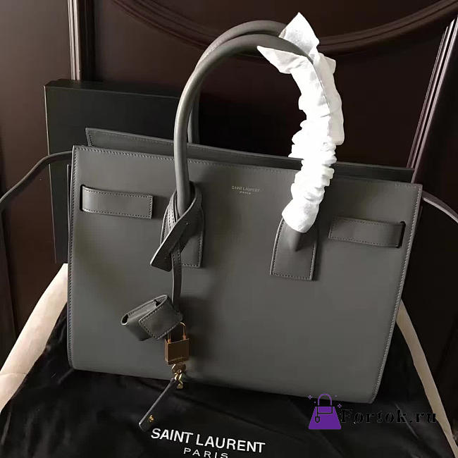 YSL Classic Sac-De-Jour Gray 4886 32cm  - 1