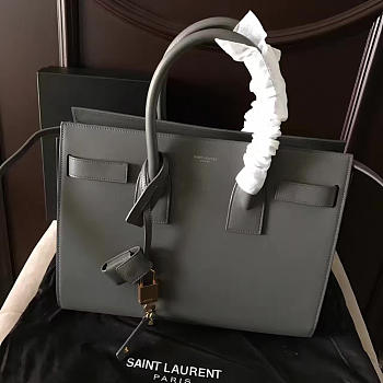 YSL Classic Sac-De-Jour Gray 4886 32cm 