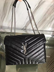YSL Medium LOULOU Black 4955 32cm  - 5
