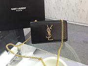 YSL MONOGRAM KATE GRAIN DE POUDRE EMBOSSED Black 4986 17cm  - 3