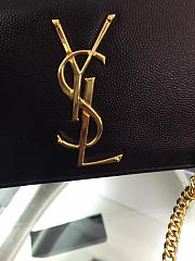 YSL MONOGRAM KATE GRAIN DE POUDRE EMBOSSED Black 4986 17cm  - 4