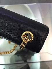 YSL MONOGRAM KATE GRAIN DE POUDRE EMBOSSED Black 4986 17cm  - 6