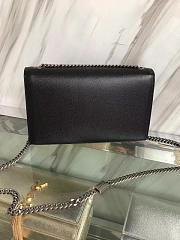 YSL MONOGRAM KATE Star GRAIN DE POUDRE EMBOSSED Black 4996 24cm  - 3