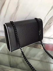 YSL MONOGRAM KATE IN GRAIN DE POUDRE EMBOSSED Black 5019 17cm  - 3