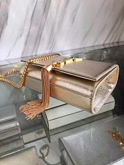 YSL Medium KATE Gold Tassel in Metallic Leather Gold 5051 19cm - 2