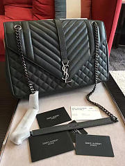 YSL ENVELOP Satchel Large Black 5121 31cm - 1