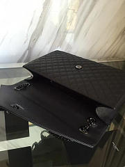 YSL ENVELOPE Satchel Black 5133 31cm - 2
