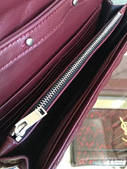 YSL ENVELOP Satchel Red Wine 5137 22cm - 6