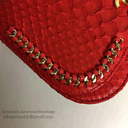 Chanel Snake Embossedr Flap Shoulder Bag Red A98774 20cm - 5