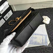 Chanel Calfskin Camellia Waist Chain Bag Black A91830 VS06486 - 4