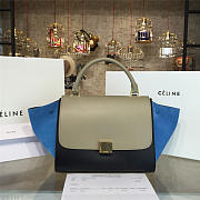 Celine Trapeze Leather Handbag Z952 26.5cm  - 1