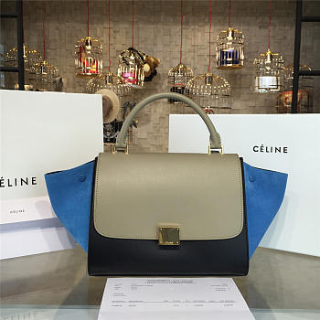 Celine Trapeze Leather Handbag Z952 26.5cm 