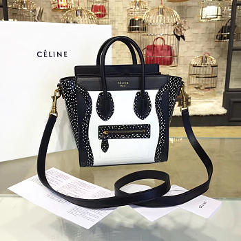 Celine Nano Luggage  Leather Shoulder Bag Z1015 20cm 