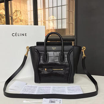 Celine Nano Luggage  Leather Shoulder Bag Z1023 20cm