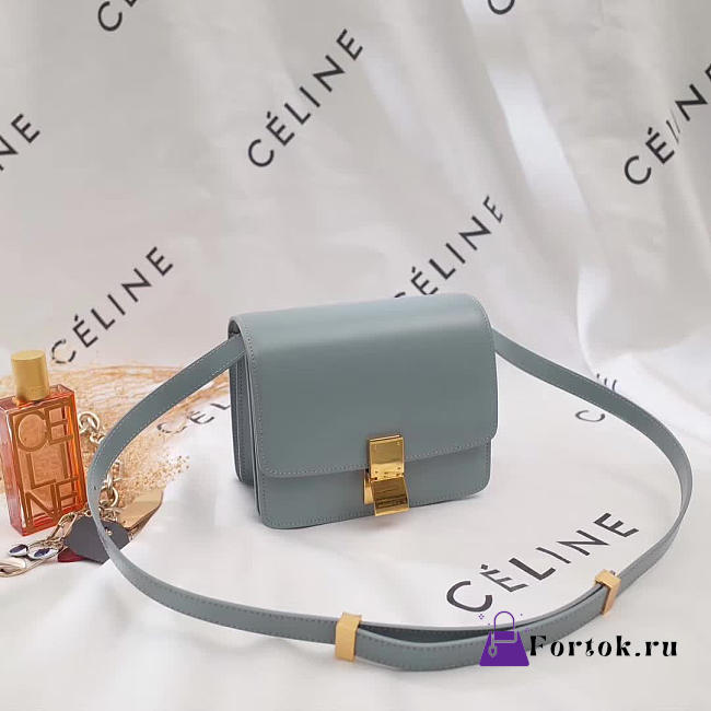 Celine Leather Classis Box Z1141 16cm - 1