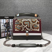 Fendi Kani Handbag Red and White 2016 25.5cm - 1
