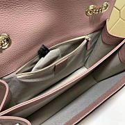 Gucci GG Flap Shoulder Bag On Chain Pink 510303 28cm - 2