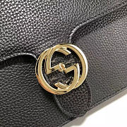 Gucci GG Flap Bag On Chain Black 510303 28cm - 5