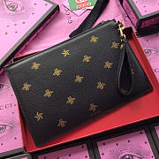 Gucci GG Leather Clutch Bag Z03 30cm  - 1