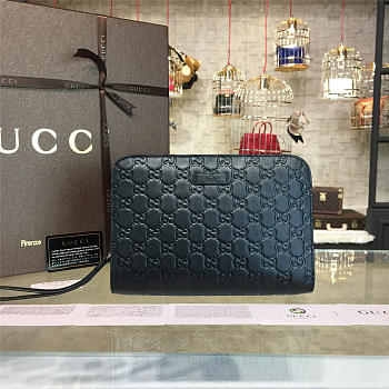 Gucci GG Leather Clutch Bag Z013 24cm 