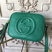 Gucci Soho Disco Leather Bag Green Z2604 21cm - 3