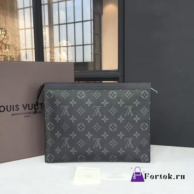Louis Vuitton POCHETTE VOYAGE MM Monogram Eclipse Canvas - 1