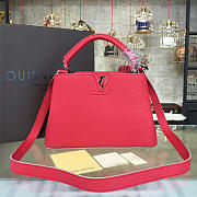 LOUIS VUITTON CAPUCINES BB Hibiscus Flamingo 3449 - 6