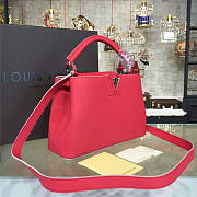 LOUIS VUITTON CAPUCINES BB Hibiscus Flamingo 3449 - 5