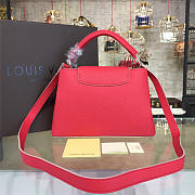 LOUIS VUITTON CAPUCINES BB Hibiscus Flamingo 3449 - 4