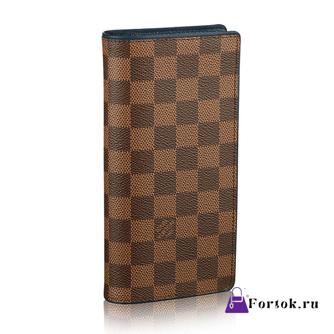 Louis Vuitton BRAZZA WALLET Damier Ebene N63168 19cm  - 1