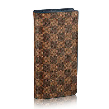 Louis Vuitton BRAZZA WALLET Damier Ebene N63168 19cm 