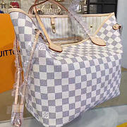 Louis Vuitton Neverfull MM Damier Azur Canvas Beige 3602 32cm  - 4